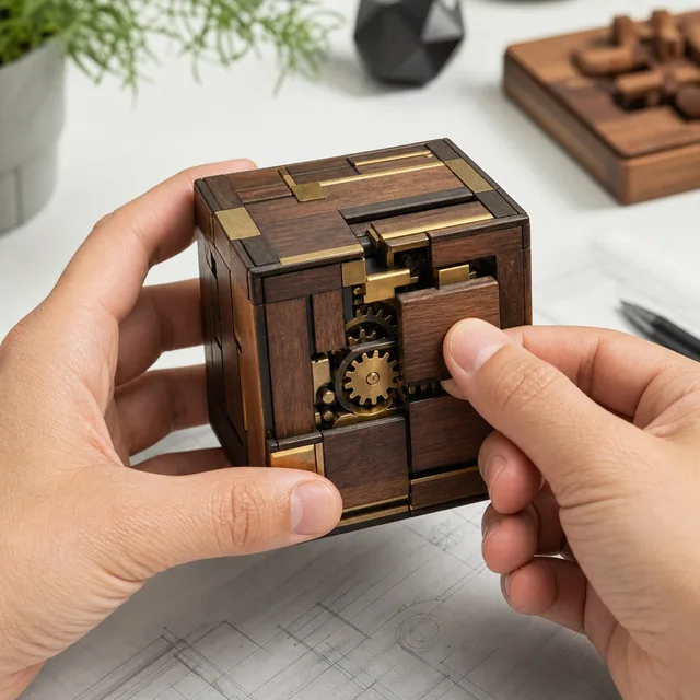 仕掛けを探すパズルボックス